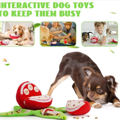 🐶Orange Hide-and-Seek Plush Dog Toys