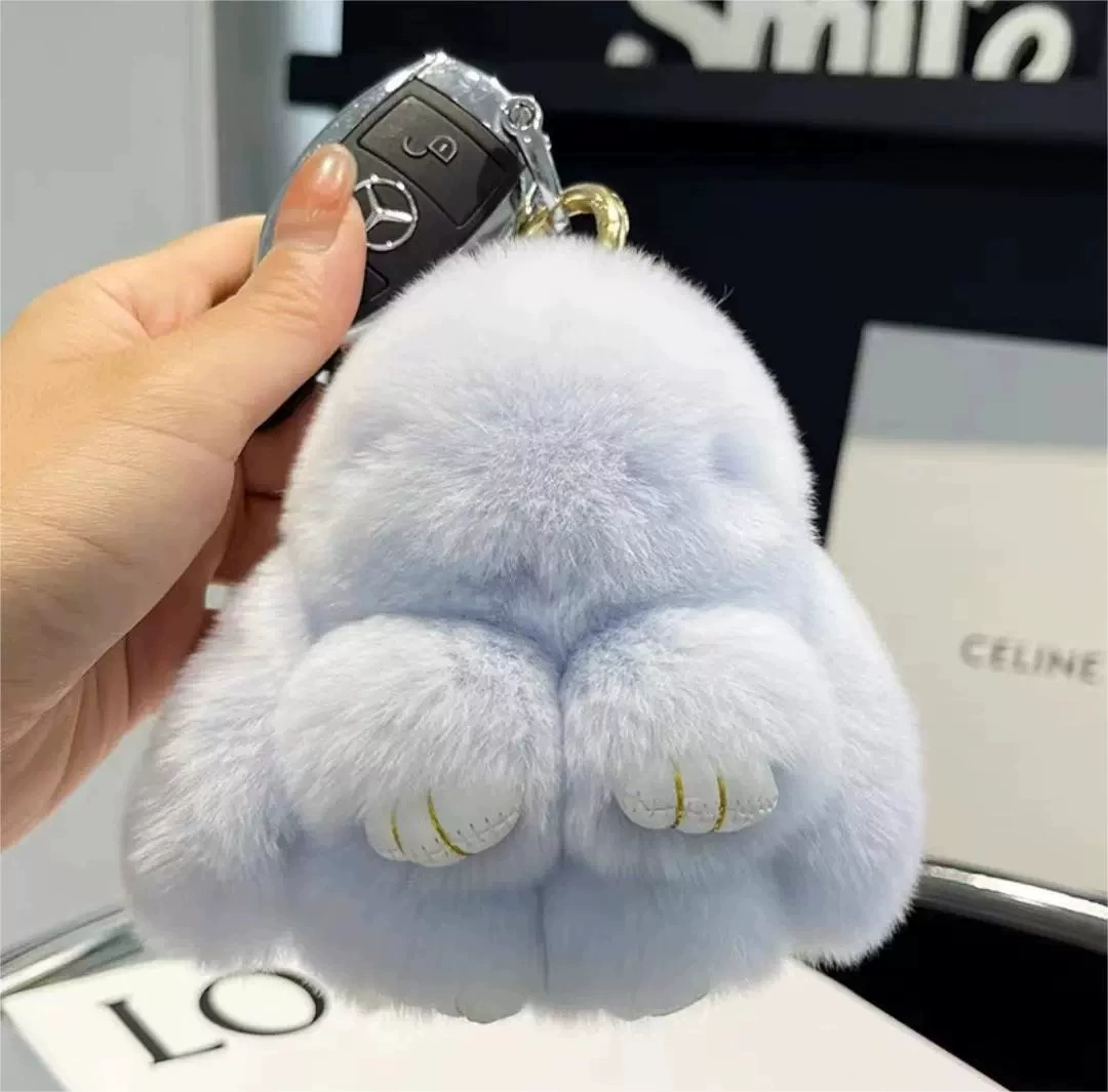 Plush Bunny Keychain Pendant