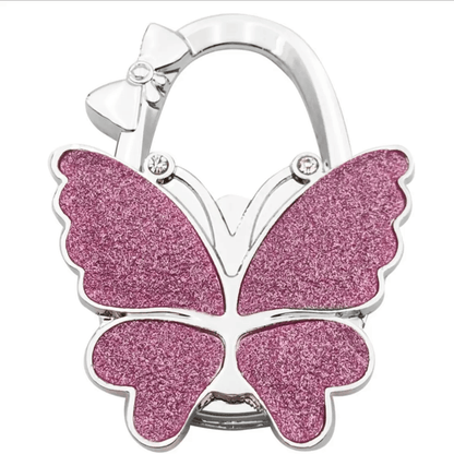 Butterfly Foldable Handbag Hook – Stylish, Portable & Non-Slip Bag Hanger