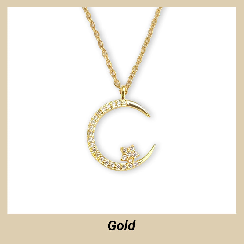 🎁 BUY 1 GET 1 FREE! 🌙✨ Bright Night: Moon Star Necklace – Glow-in-the-Dark Elegance with Celestial Charm 💫🌌