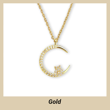 🎁 BUY 1 GET 1 FREE! 🌙✨ Bright Night: Moon Star Necklace – Glow-in-the-Dark Elegance with Celestial Charm 💫🌌