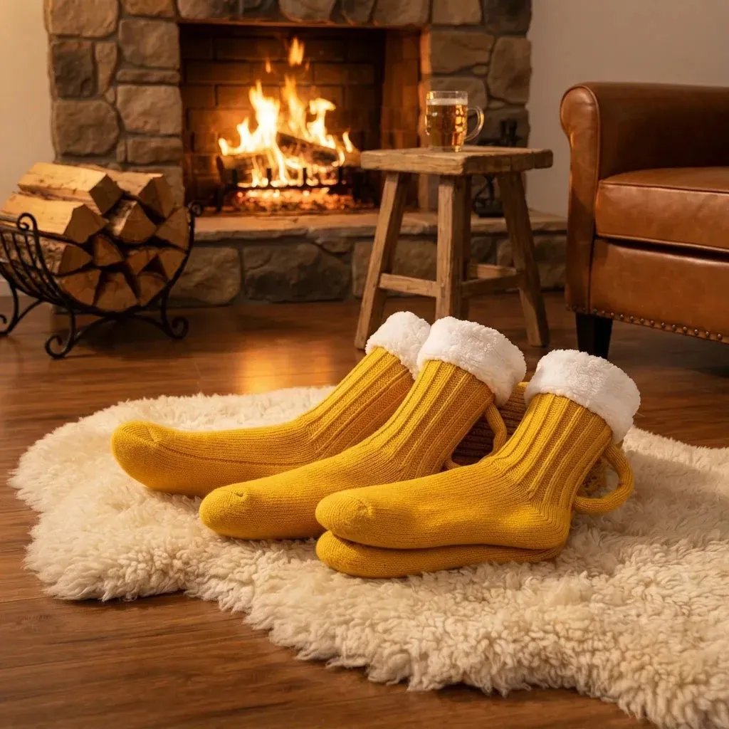 Medieval BrewBoot Mug Socks – Soft Warmth for Every Brew