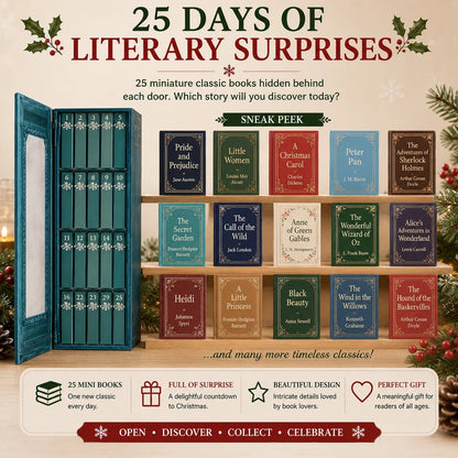 📚 25-Day Mini Book Advent Calendar – A Book Lover's Christmas Countdown