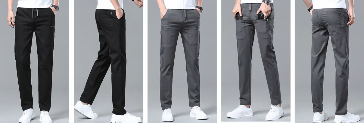 🔥Summer Ice Silk Pants with Six Pockets