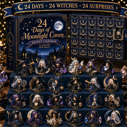 🧙‍♀️ LAST DAY 49% OFF – 24 Days Of Witchy Surprises Advent Calendar | 24 Unique Collectible Witches with Magical Themes, Mini Figures & Fantasy Display Collection ✨