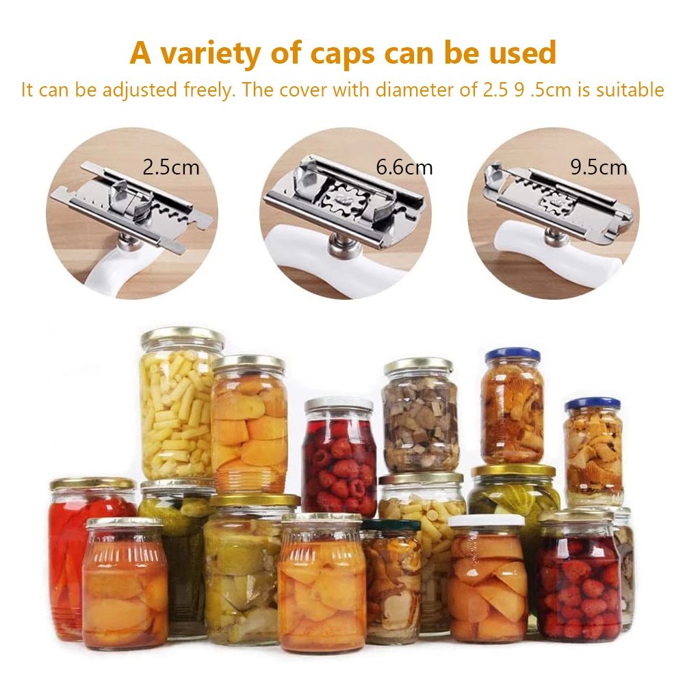 ⏰Stainless Steel Jar Opener & Bottle Lid Remover