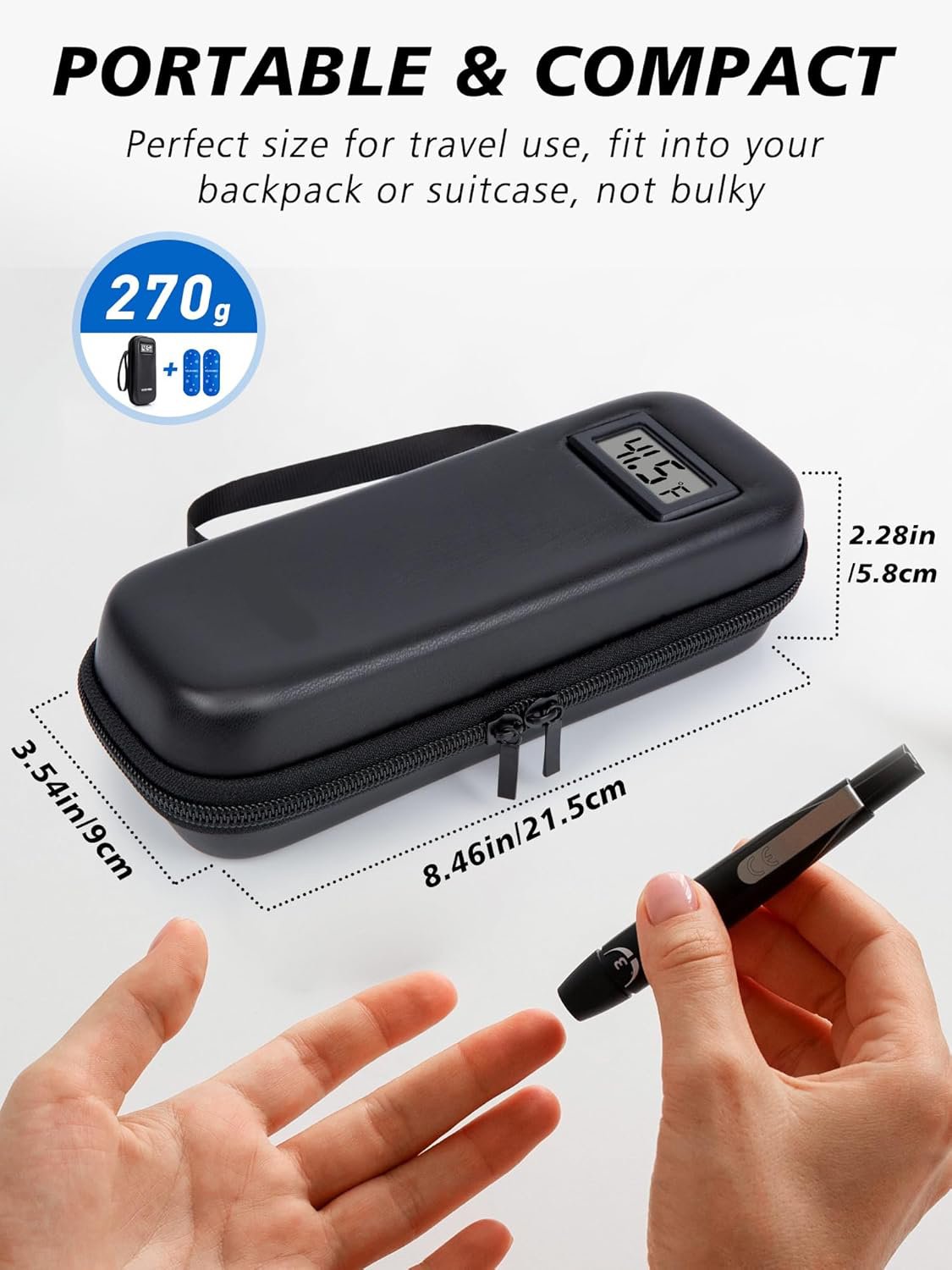 🏆Flash Sale 49% OFF -- ⏰❄️Insulin Cooler Travel Case with Temperature Display