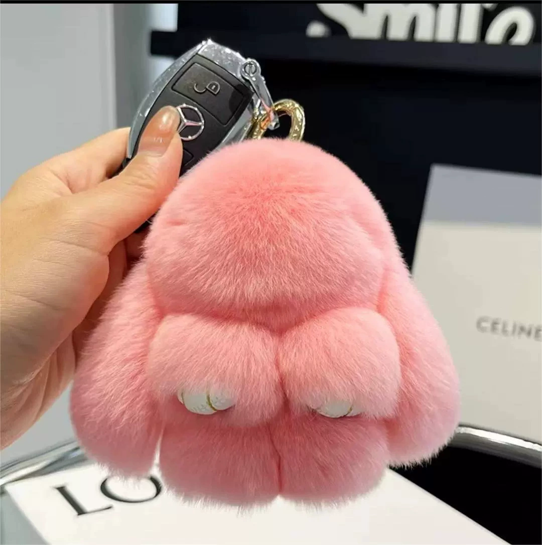 Plush Bunny Keychain Pendant