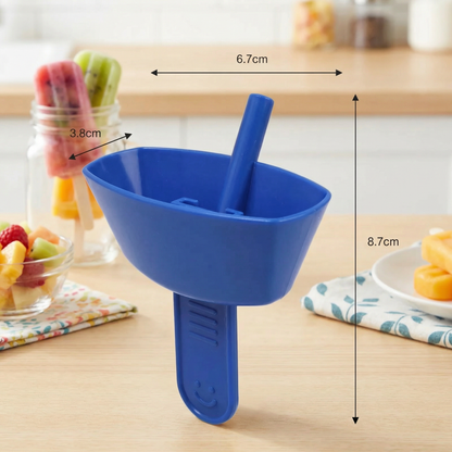 🧃2-Pack Drip-Proof Popsicle Holder for Kids – No-Mess Ice Cream Catcher with Straw