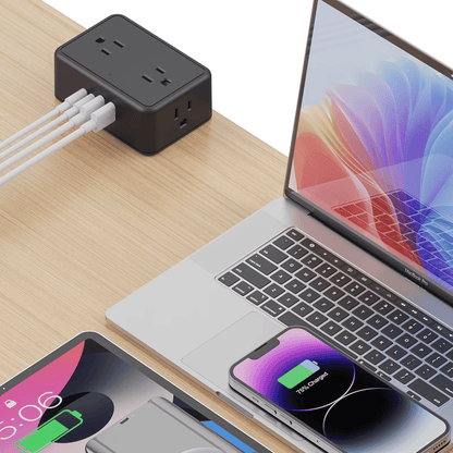 Clamp-On Power Strip ⚡ – 10 Ports, 20W Fast Charge, Zero Desk Clutter