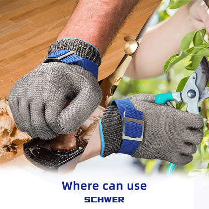 📢📢45% OFF !! ⏰Food Grade Metal Mesh Glove – Cut Resistant, ANSI A9, Easy Clean 🍖