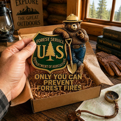 Last Day Promo: 49% OFF - 🐻Only You Can Prevent Wildfires Car Emblem Metal Badge🌲
