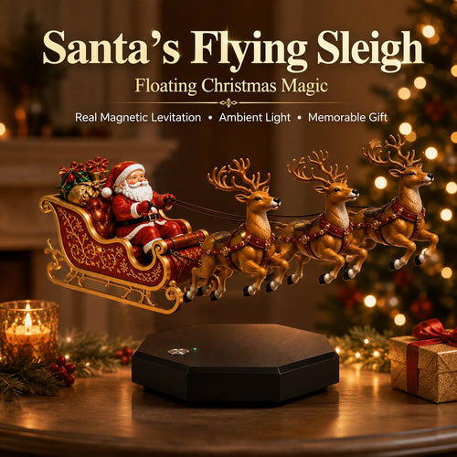 🎅✨ Santa Floats! — Magnetic Levitation Flying Sleigh