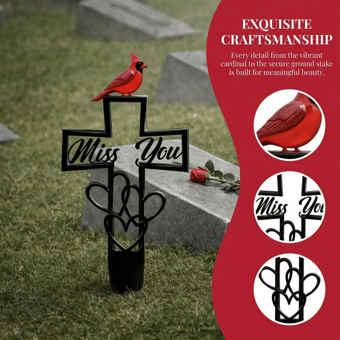 🐦Metal Cemetery Memorial Plaque for Remembrance✝️