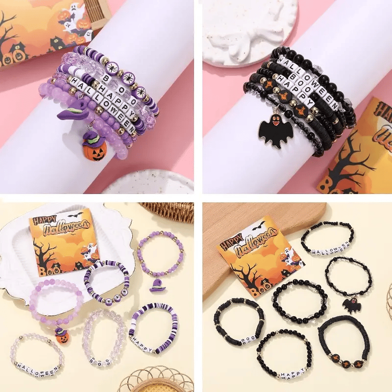 🔥Last Day 50% OFF - Halloween Series Cartoon Soft Clay Bracele