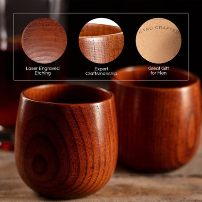 🔥Original Wooden Bourbon Drinking Cup