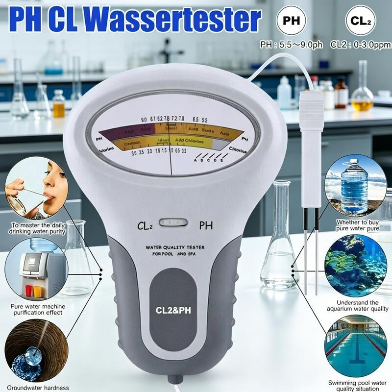 🔬💧 pH and chlorine tester for swimming pools – 49% off! Accurate measurement of pH and chlorine levels in your swimming pool – simple, quick and reliable. 🔥🏊