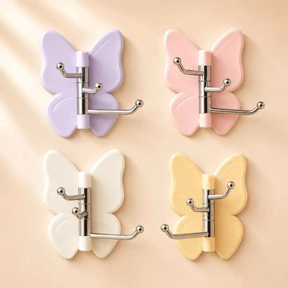 🔥2026 SALE - No Drilling Swivel Butterfly Hook