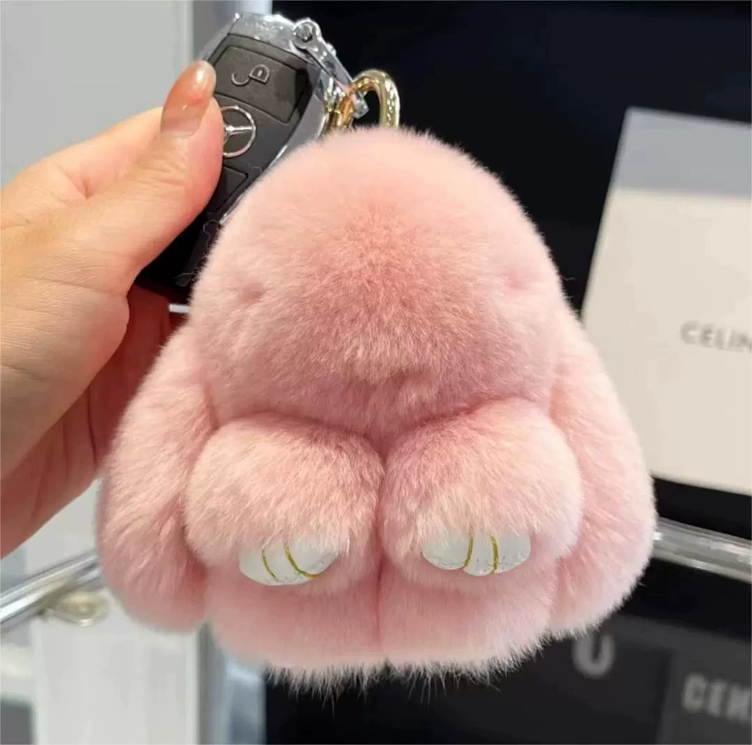 Plush Bunny Keychain Pendant
