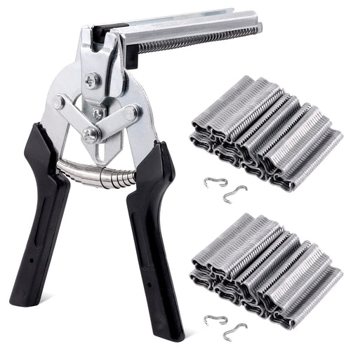 🔥M-Type Hog Ring Pliers Kit – Semi-Automatic Spring-Loaded Fence & Cage Repair Tool