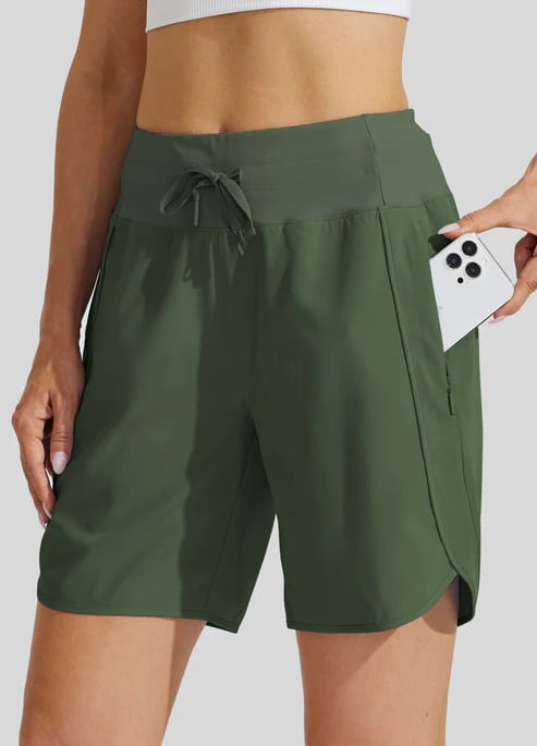 ⏰Hot Sale Unisex 7-Inch High-Waisted Running Pants with Belt Design