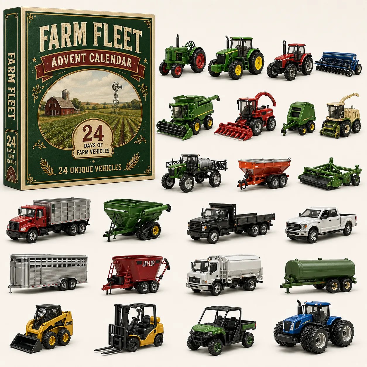 🚚 🎁Build the Fleet™ Collection 24-Day Vehicle Advent Calendar Series | ✨A New Adventure Every Morning