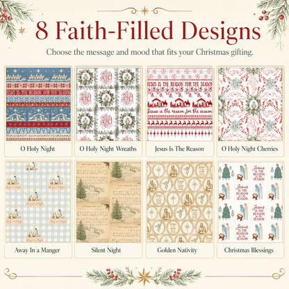 ✝️ Jesus Is The Reason For The Season🎄🎁Christian Christmas Wrapping Paper