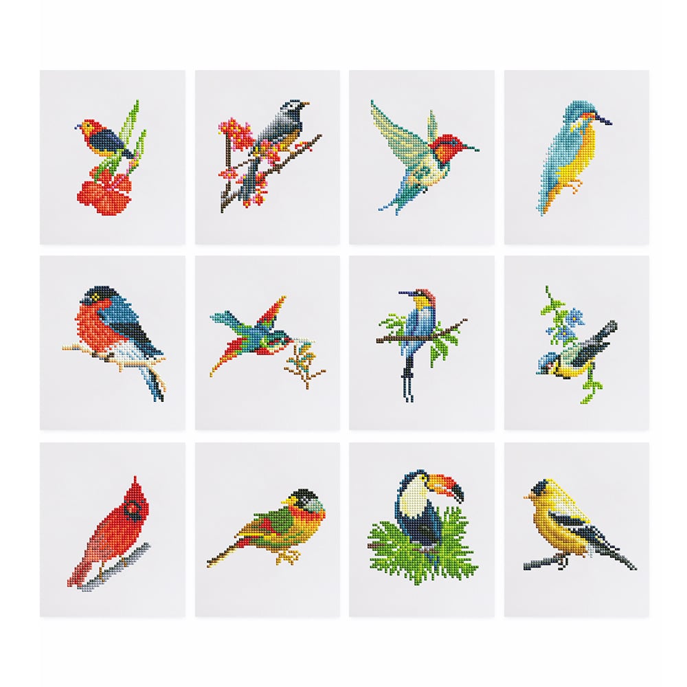 ✨ Mini Diamond Painting Postcard Set