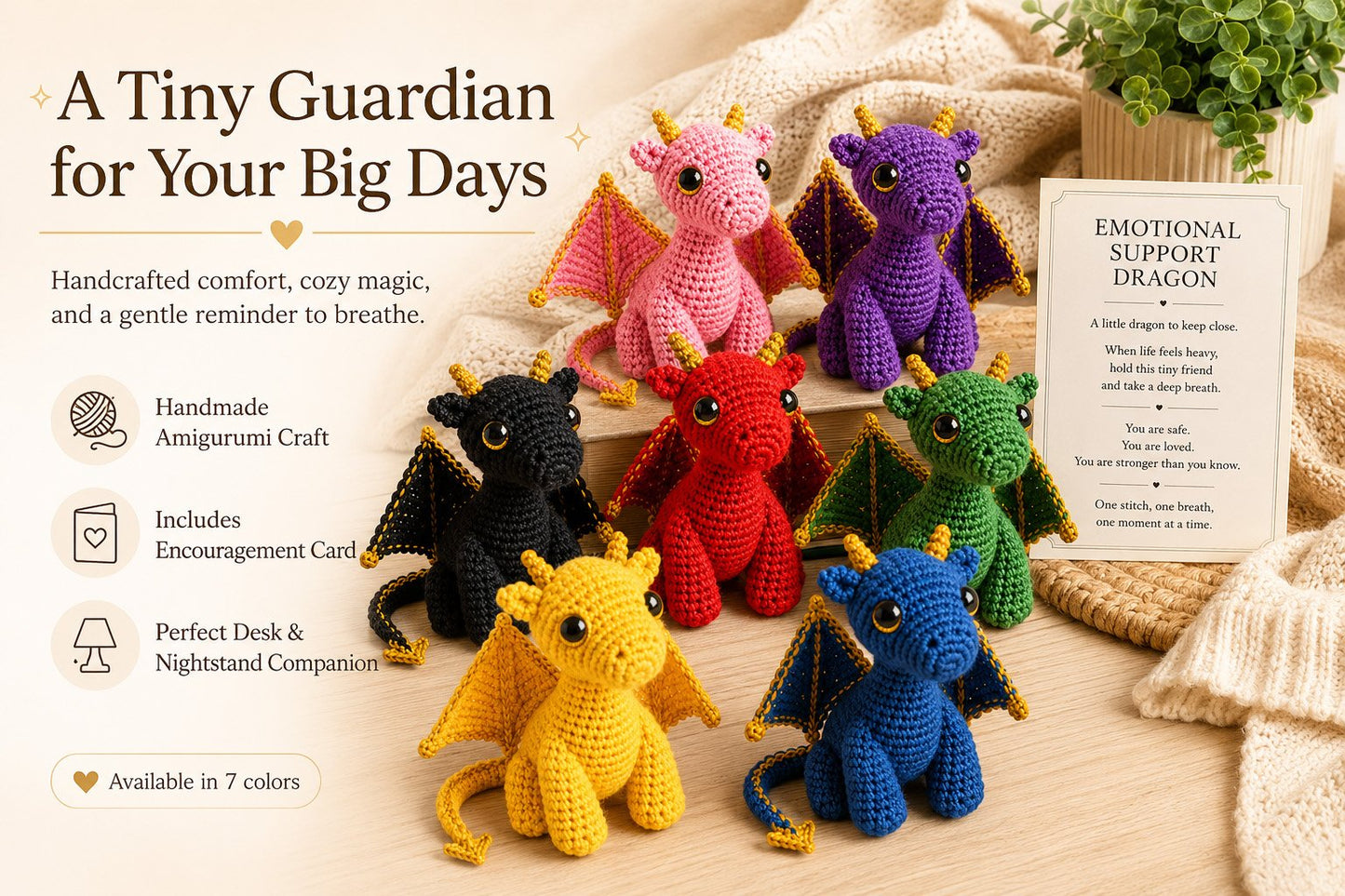 🔥Last Day: BUY 3 GET 1 FREE - 🐲💕Emotional Support Dragon Pocket Buddy