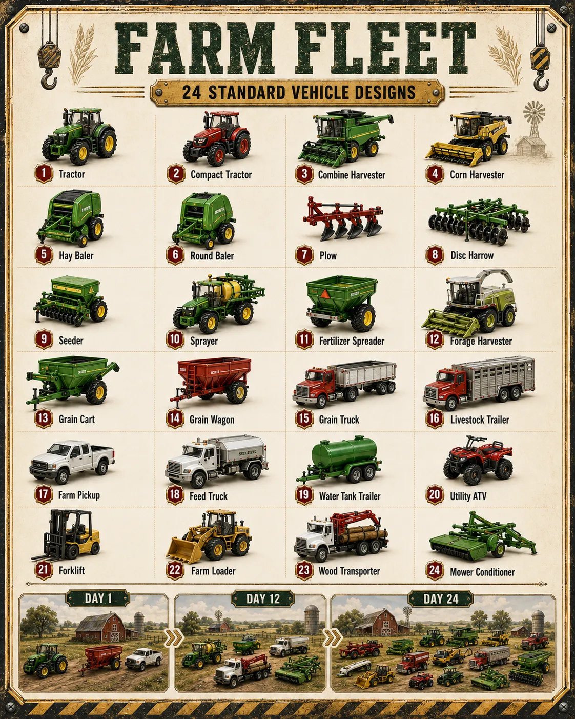 🚚 🎁Build the Fleet™ Collection 24-Day Vehicle Advent Calendar Series | ✨A New Adventure Every Morning