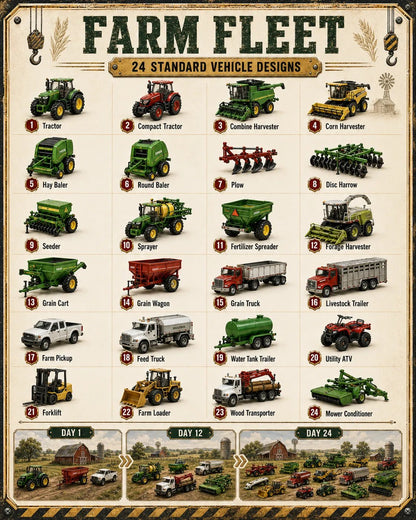 🚚 🎁Build the Fleet™ Collection 24-Day Vehicle Advent Calendar Series | ✨A New Adventure Every Morning