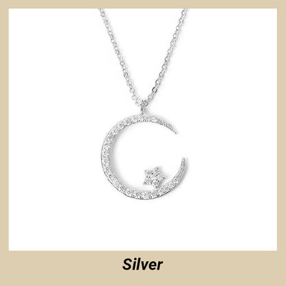 🎁 BUY 1 GET 1 FREE! 🌙✨ Bright Night: Moon Star Necklace – Glow-in-the-Dark Elegance with Celestial Charm 💫🌌