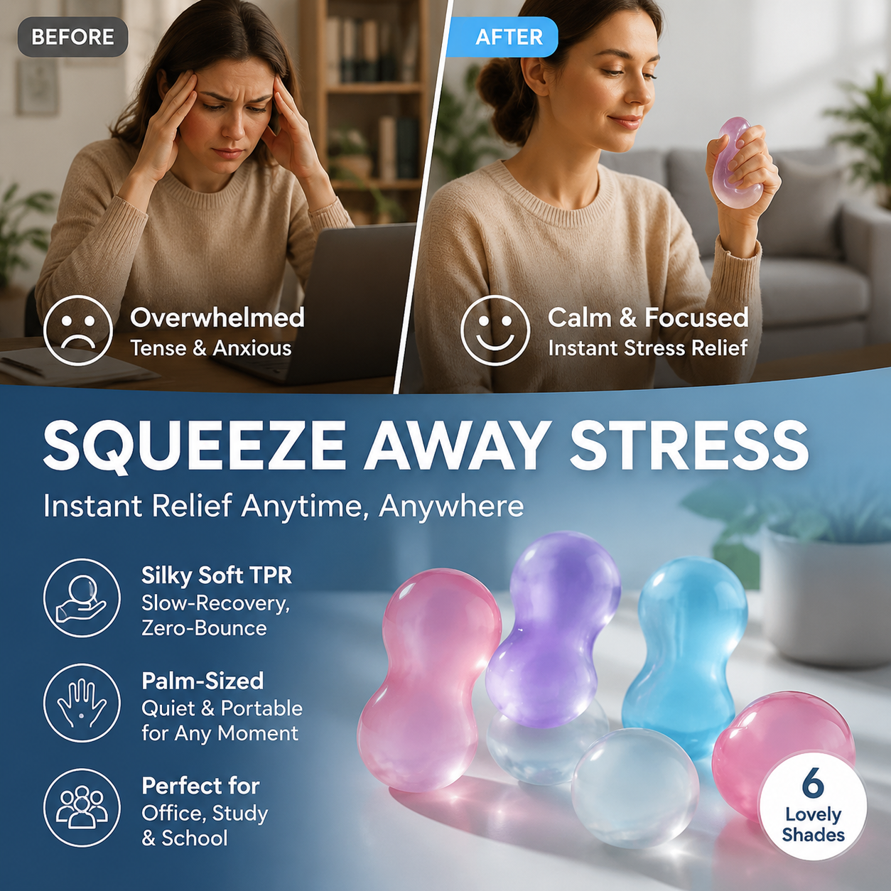 🥳2026 HOT SALE🥳✨Stress Relief Squishy Toy Ball