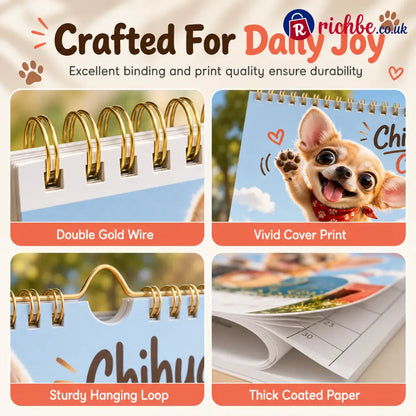 🎄🎁Christmas Sale 🐕Chihuahua 12 Month Wall Calendar - Housewares & Kitchen
