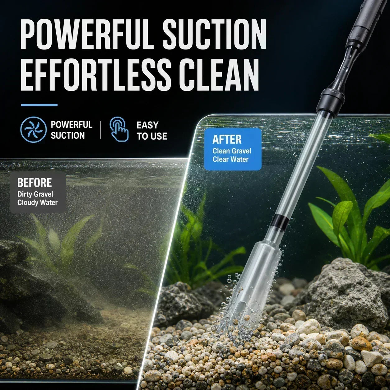 🎉 2026 Sale — Over 24,000 Sold! 💞 Electric Aquarium Gravel Cleaner