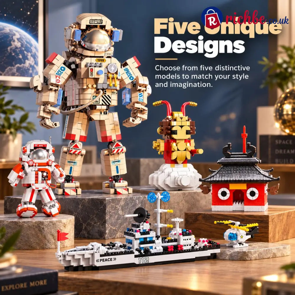 🧩 Creative building block models – astronauts monkey king & destroyer ship - Bestseller