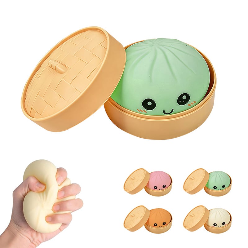⭐Ultra-rare Rainbow Smile Bun Squishy