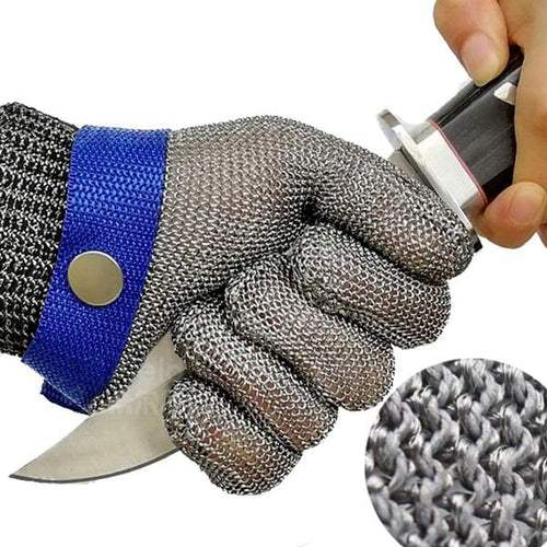 📢📢45% OFF !! ⏰Food Grade Metal Mesh Glove – Cut Resistant, ANSI A9, Easy Clean 🍖