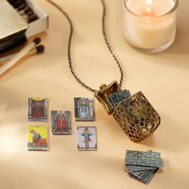 🔥LAST DAY 49% OFF - 📿Tiny Tarot Deck Necklace with Cards