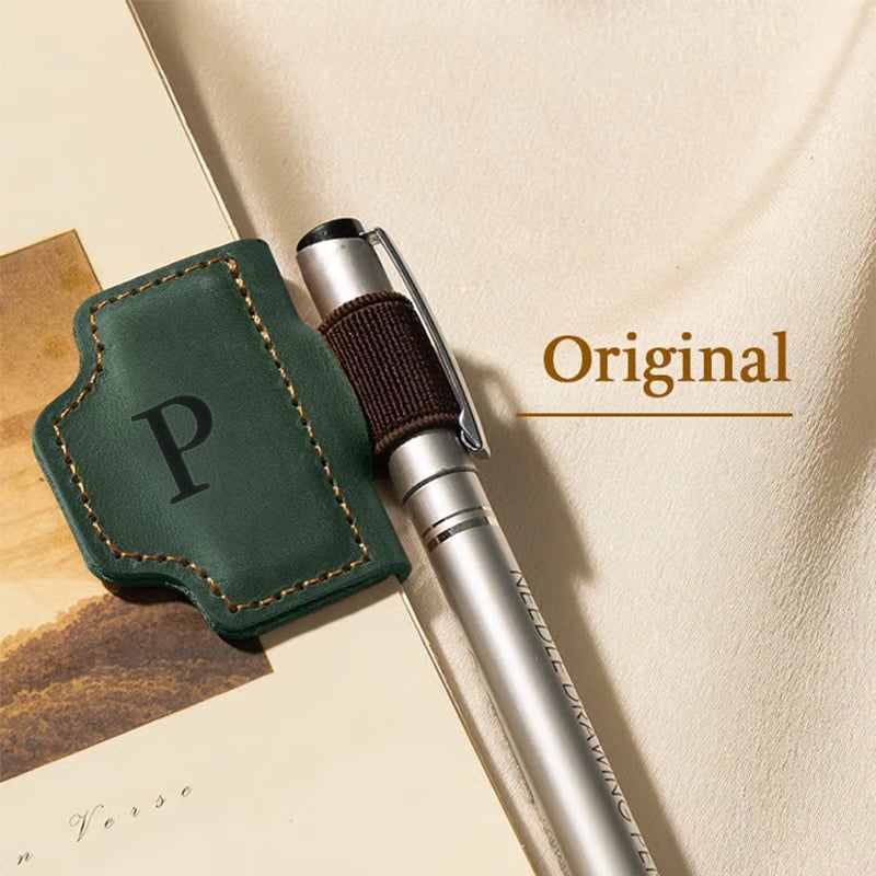 🔥Personalized Magnetic Leather Pen Holder Bookmark