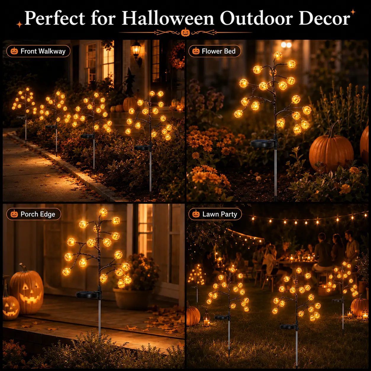 👻Early Halloween Sale 49% OFF🎃 Solar Pumpkin Stake Lights