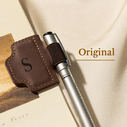 🔥Personalized Magnetic Leather Pen Holder Bookmark