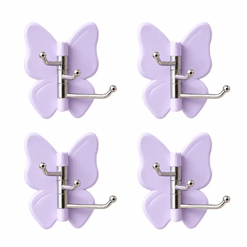 🔥2026 SALE - No Drilling Swivel Butterfly Hook