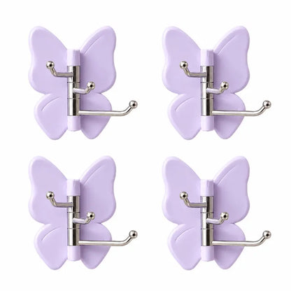 🔥2026 SALE - No Drilling Swivel Butterfly Hook