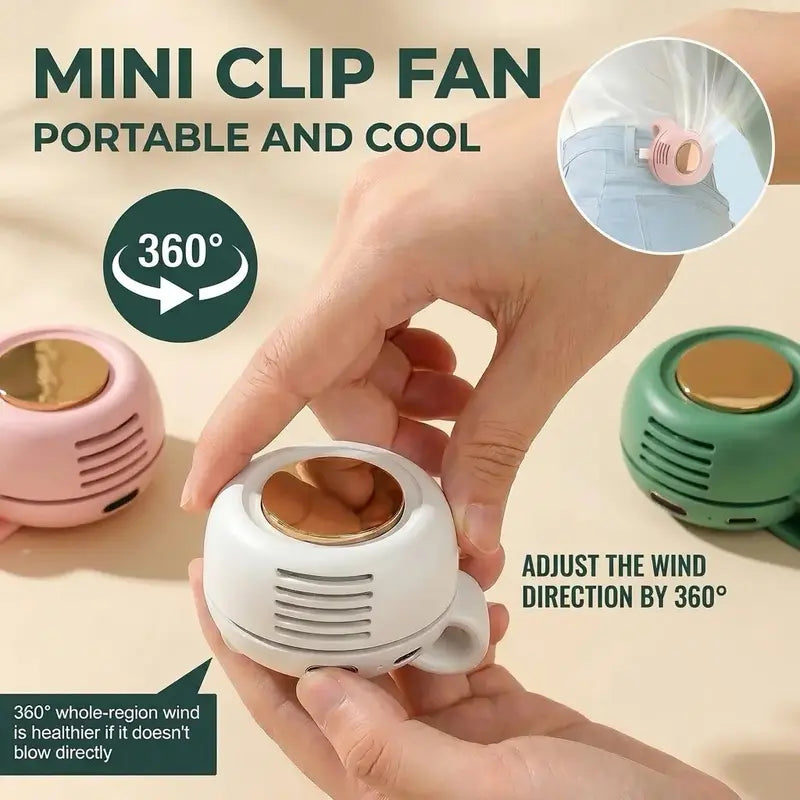 🔥HOT SALE 30% OFF – Bladeless Button Fan Stops Summer Sweat Anywhere