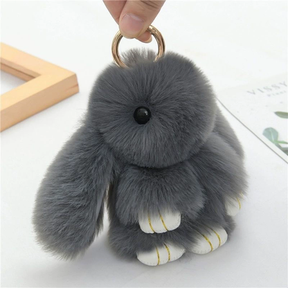 Plush Bunny Keychain Pendant