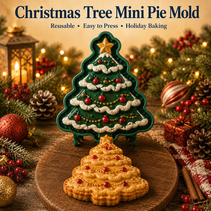 🎄16-Design Christmas Mini Pie Mold Collection | Reusable Embossed Molds for Shaping Detailed Santa, Snowman, Reindeer, Tree & Holiday Pies 🥧✨