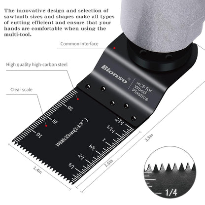 🛠️ Universal Oscillating Saw Blade Set | Wood & Metal