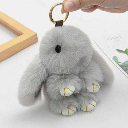 Plush Bunny Keychain Pendant