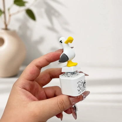 🐦 😂 Seagull "MINE!" Sound Button Keychain – Real Sound & LED Light Fun Gift